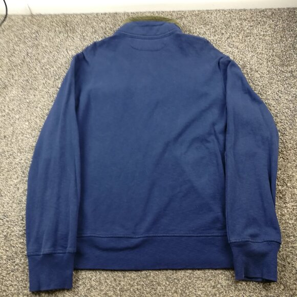 Vintage Polo Ralph Lauren Sweatshirt 1/4 Zip Talon Zipper Blue Mens XL - Picture 6 of 9